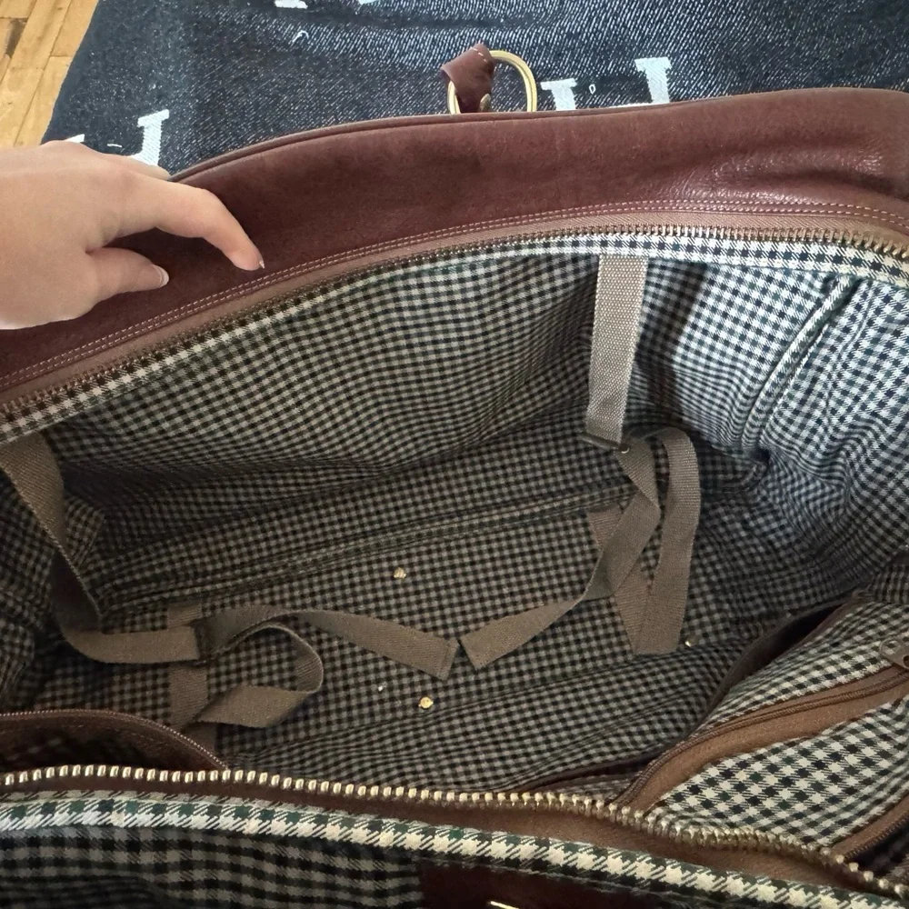Elegant Vintage Brown Ghurka Leather Briefcase for Men